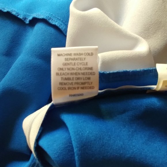 New York & Company Color Blocked Peplum Bl… - Picture 6 of 6